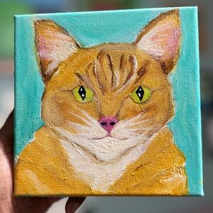 Naughty Kitty 6”x6”